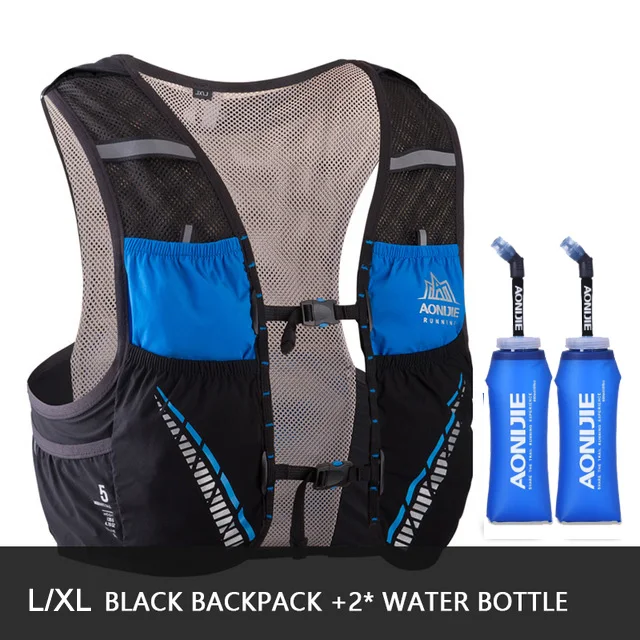 LXL and 600ml bottle AONIJIE C933 5L гидратация пакет рюкзак сумка Жилет Жгут водный Пузырь походный Кемпинг бег марафон гонки скалолазание рюкзак - Цвет: LXL and 600ml bottle