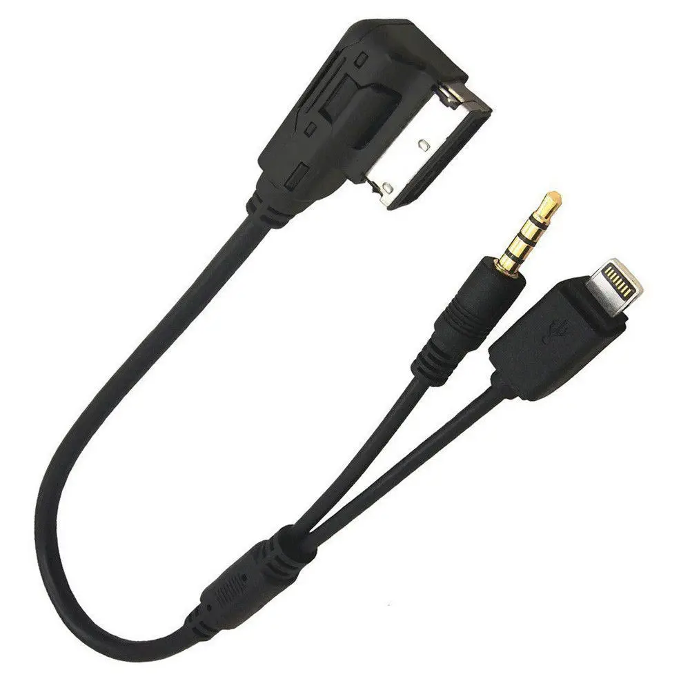 Lonleap автомобиля AMI MMI MP3 3 5 мм AUX аудио кабель адаптер для iPod iPhone Интерфейс Запчасти