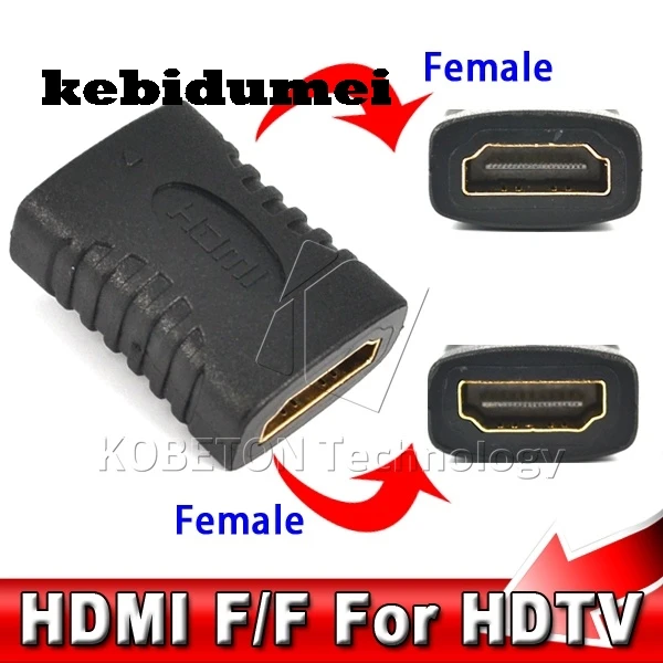 Kebidu Женский Разъем удлинитель для головок совместимому с HDMI кабель адаптер