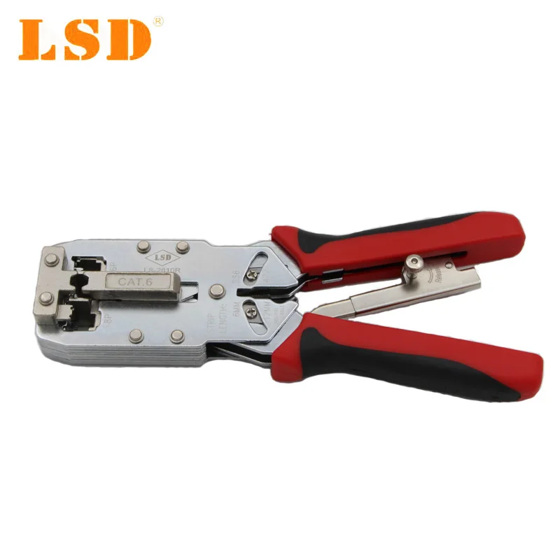 

LS-2810R сетевой инструмент для RJ45 8P8C ,RJ11 кабели Ethernet Cat 6 терминалы Многофункциональный Инструмент обжимной инструмент плоскогубцы