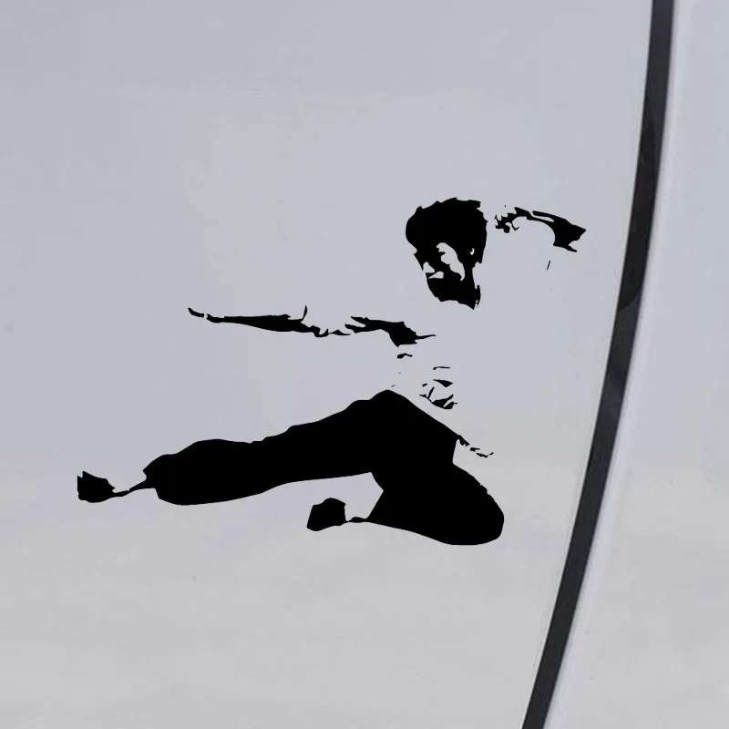 YJZT 15.5CM*10.6CM Bruce Lee Vinyl Decal Car Sticker Black/Silver C3-0040 | Автомобили и мотоциклы