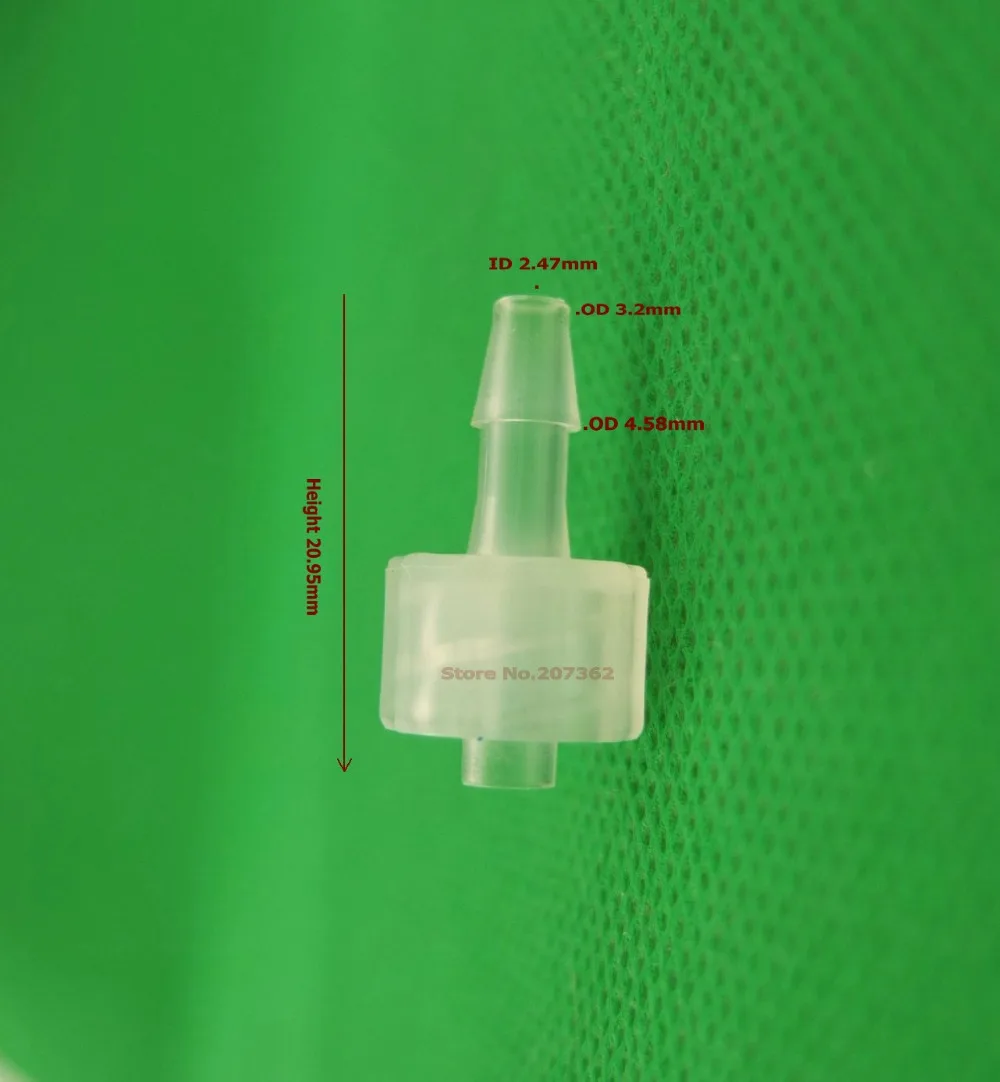 Упаковка из 10x1/8inch-Barb Male Luer конический фитинг(полипроп), Luer Lock конический соединитель