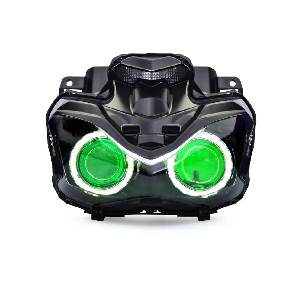 Green Demon Eye Светодиодный фонарь подходит для Kawasaki Z900 Red Demon Eye - Цвет: Green Demon Eye