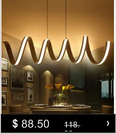 Современные светодиодные люстры для обеденный Кухня комнаты lampadari moderni A sospensione AC85-265V Люстра Висит Кулон огни