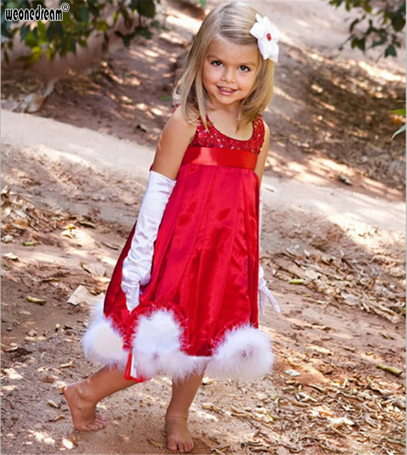 WEONEDREAM Elegant Sequin Flower Girl Dresses Hot Princess Party Infanti Baby Clothes Pageant Kids First Communion | Детская одежда и