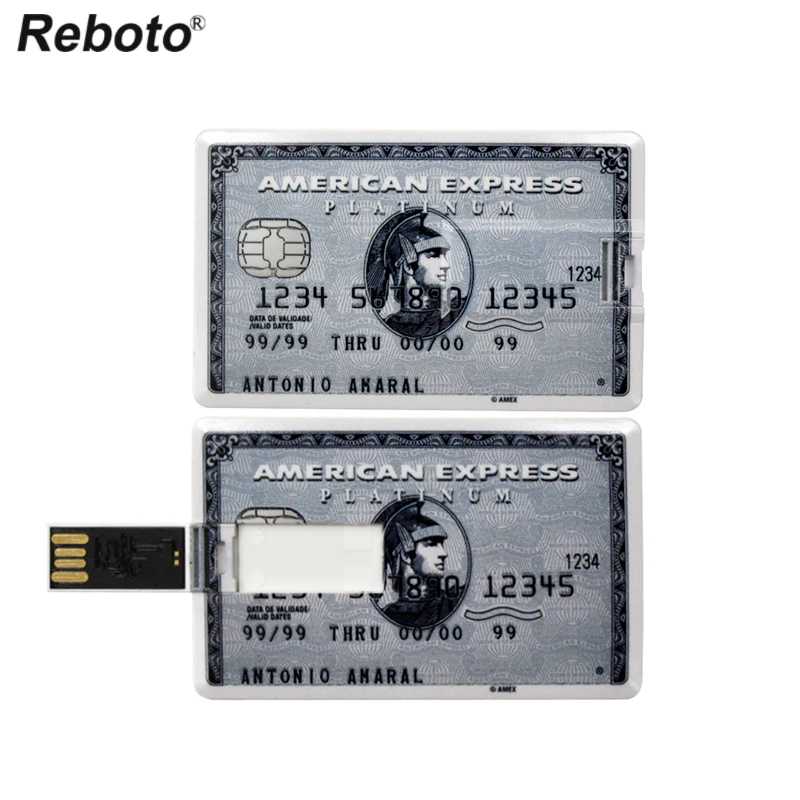 USB флеш-накопитель на 32 ГБ портативный накопитель 64 бумажные кредитные карты