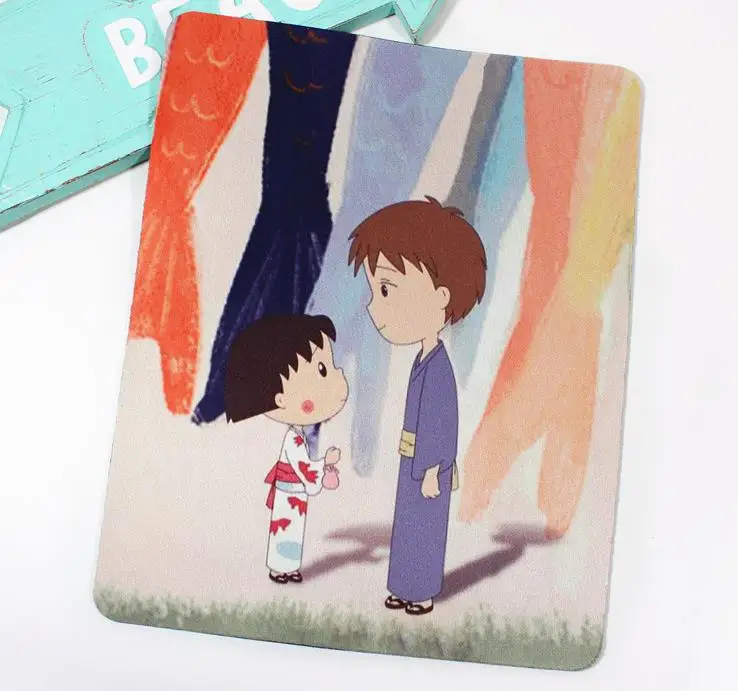 1 шт. Kawaii Japan Anime Maruko Momoko коврик для мыши украшения для дня рождения Детские держатели канцелярские коврики для мыши