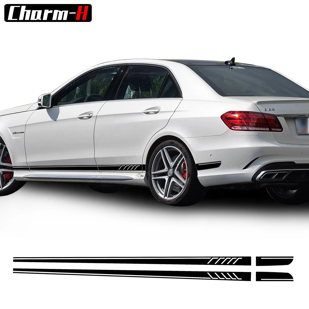 Стильная наклейка с боковыми полосками 507 стильная для Mercedes Benz W212 E 63 Class AMG E300 E350 E500