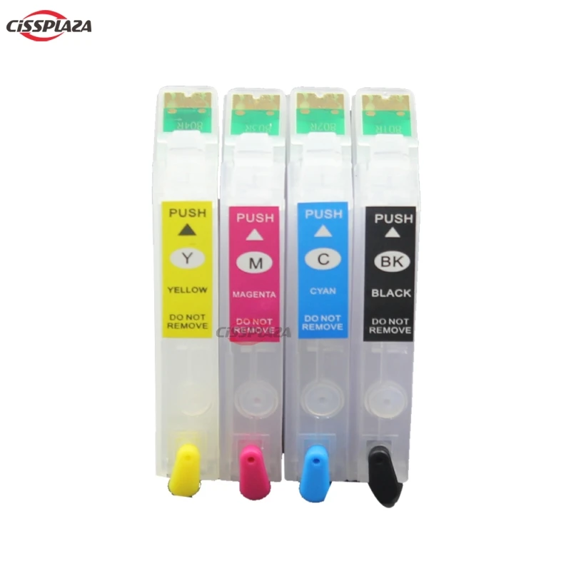 CISSPLAZA 5sets T1261 -1264 Refillable ink Cartridges compatible for Epson Stylus NX430 NX330 WorkForce WF-3520 wf-3540 printer