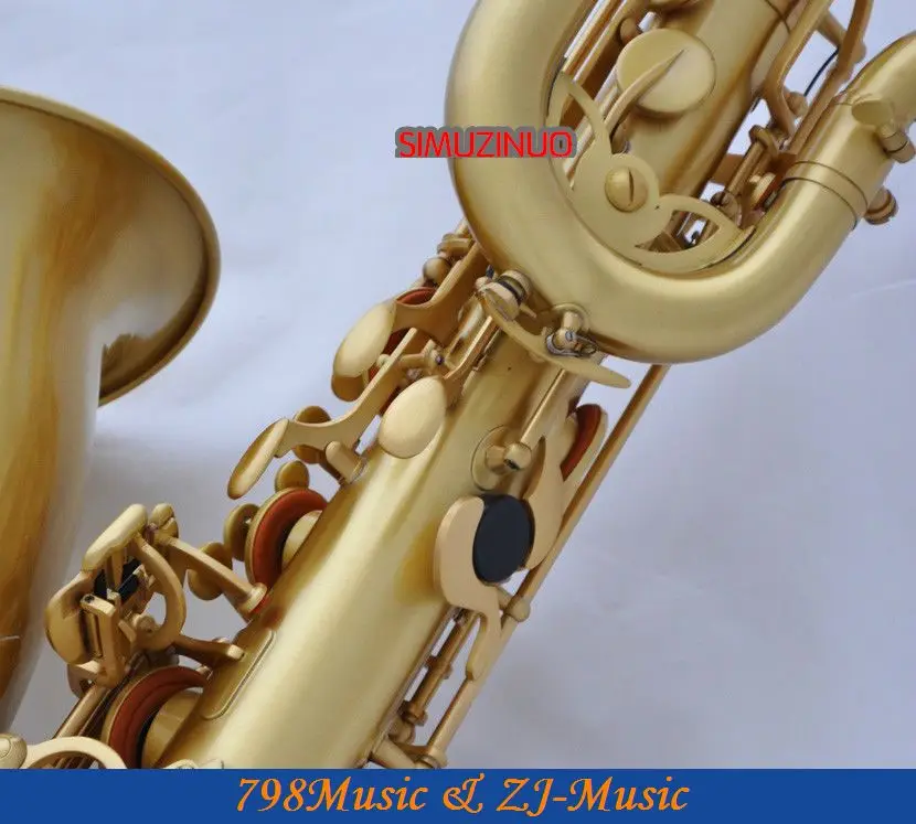 Профессиональный Желтый антикварный баритон Eb Саксофон Бари Сакс 2 Шея Германия
