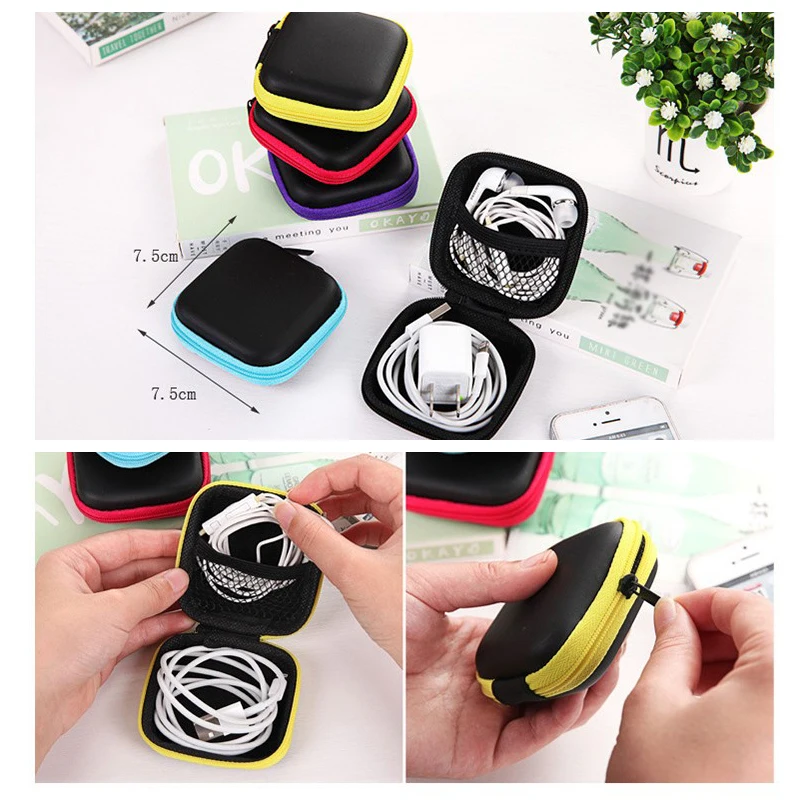Чехол для наушников luluhut Жесткий сумка хранения usb-кабель органайзер SD-карты