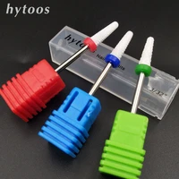 hytoos ceramic nail drill bit 332 rotary burr bits for manicure pedicure electric drill accessories nail tools milling cutter