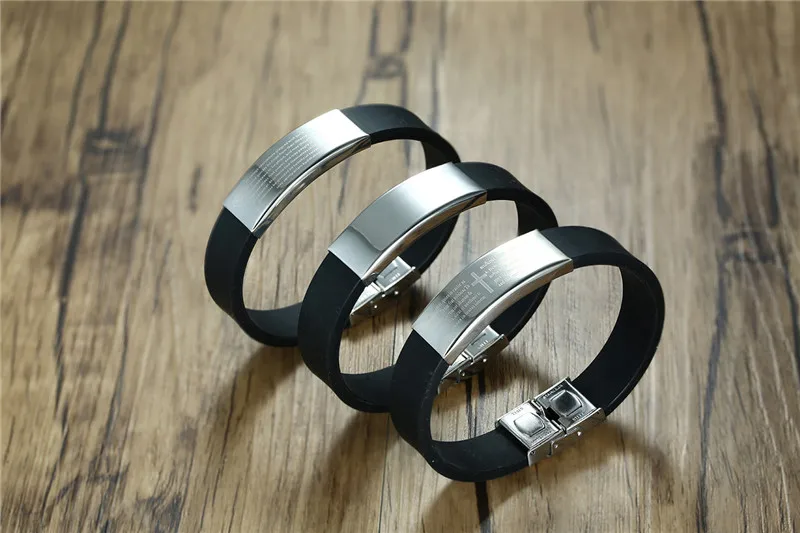 Новый силиконовый браслет Modyle мужские ювелирные изделия с именем подарок для