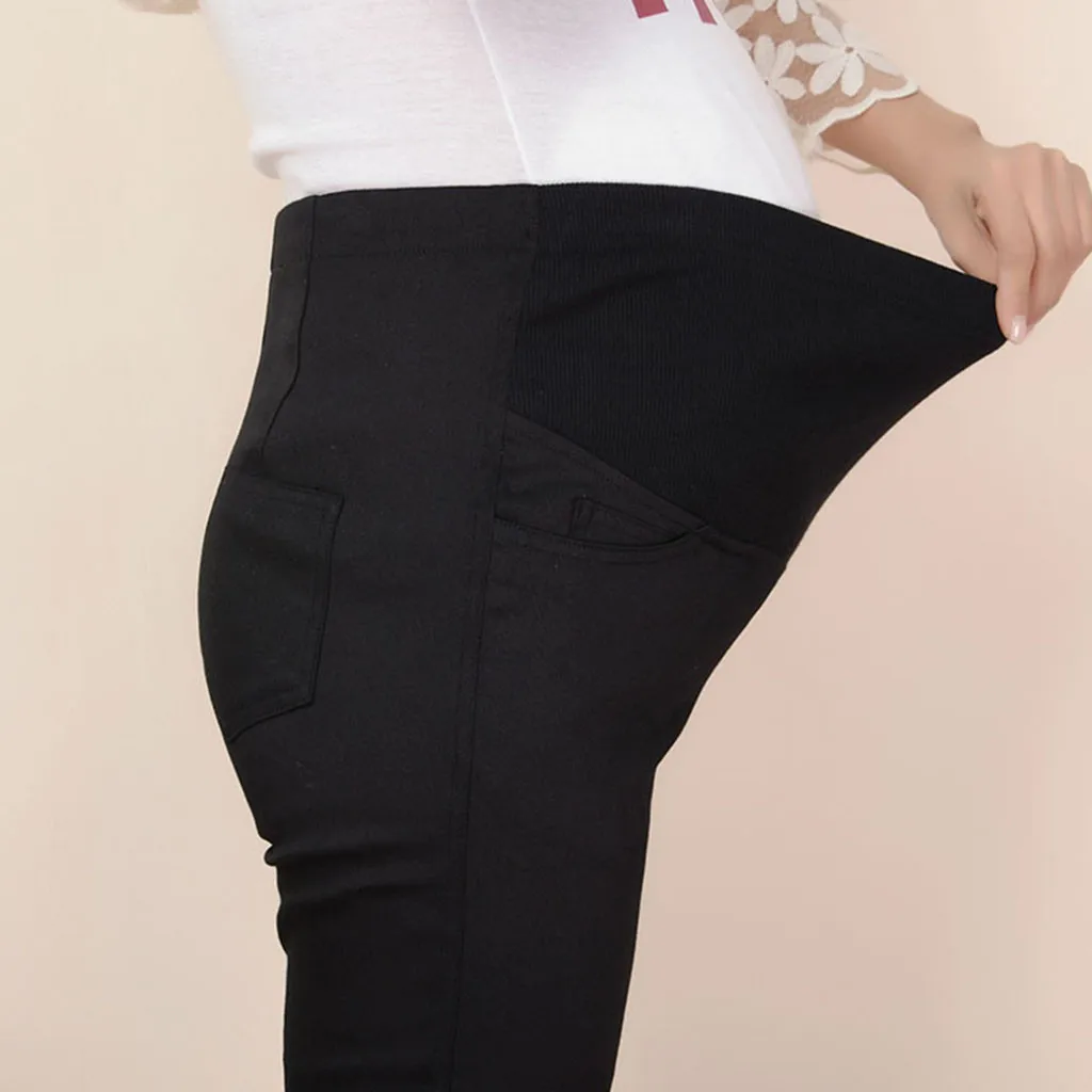 Одежда SAGACE для беременных женские штаны поддерживающие брюки живота черные