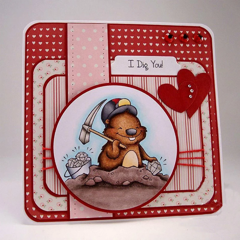 Прозрачный штамп с изображением арахиса сделай сам скрапбукинг силиконовый