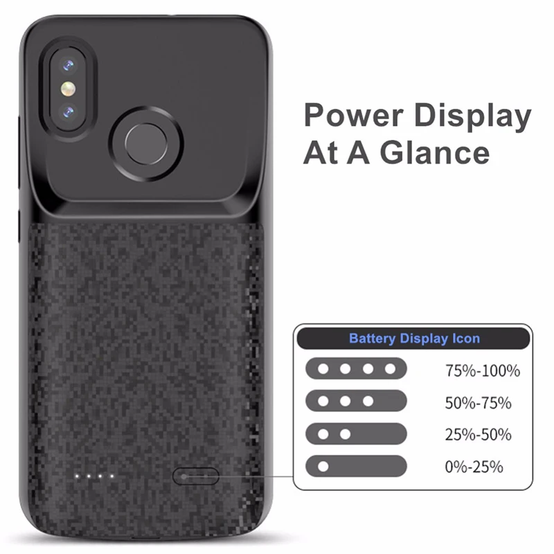 Чехол для аккумулятора Xiaomi Mi Mix 2 2S 8 SE 6 6X Внешнее зарядное устройство резервного