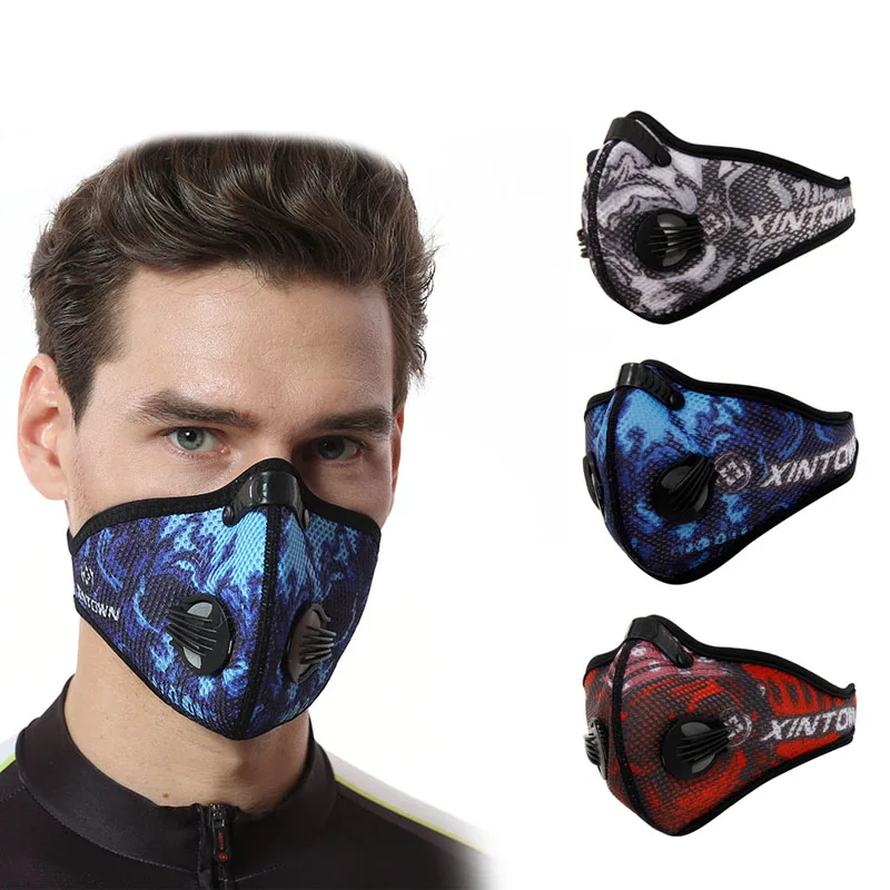 Unisex Cycling Mask Dustproof Windproof Mesh Breathable Activated Carbon Masks For Outdoor Sport Riding Bicycle Running DC88 | Красота и
