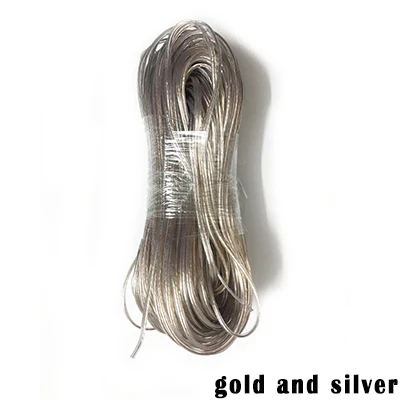 gold and silver 10 м/30 м 2pin 26AWG 0,15 Sqaure UL2468 удлинитель используется для светодиодный OD 2,6 мм ленточная лента для подключения электрического провода Золото Серебро - Цвет: gold and silver