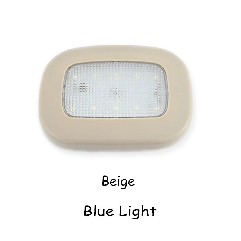 Blue Light Beige USB перезаряжаемое автомобильное светодиодное освещение для чтения багажник интерьерный светильник s для hyundai Tucson I30 Solaris, creta Kona IX35 VW Golf 7 6 5 mk4 - Название цвета: Blue Light Beige