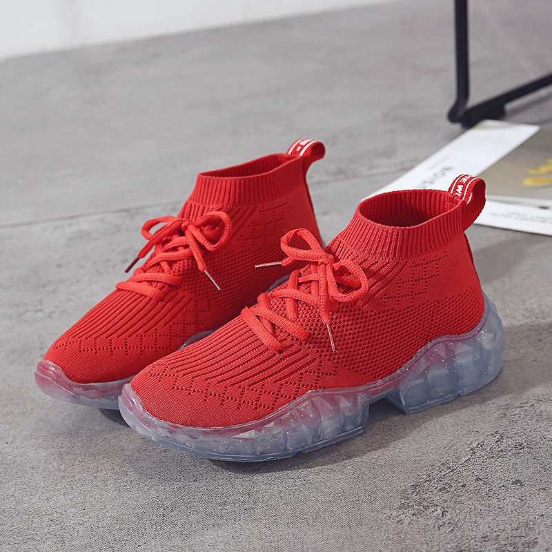 Женские кроссовки с прозрачной подошвой повседневные спортивные удобные Zapatos De