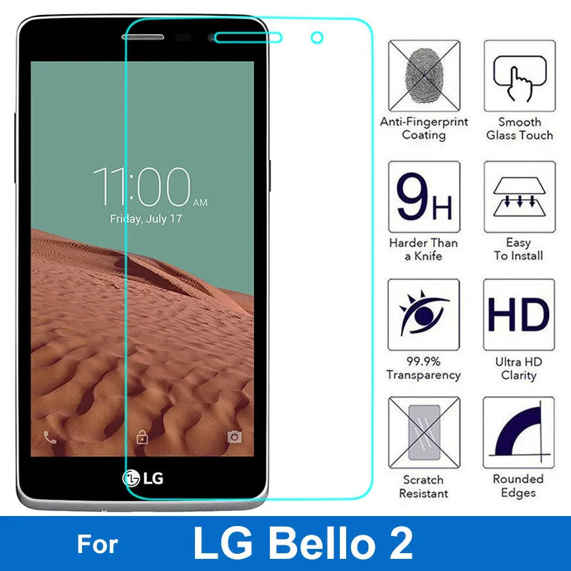 Защитное стекло для LG Bello 2 Dual Max X155 Prime II 9H | Мобильные телефоны и аксессуары