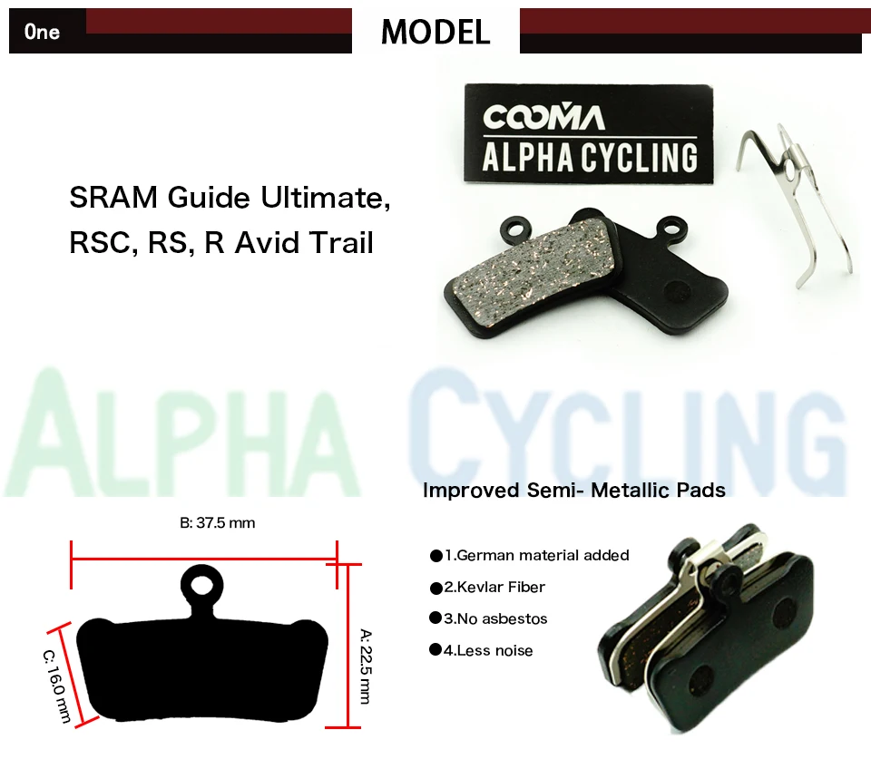 Велосипедные дисковые Тормозные колодки для SRAM Guide Ultimate RSC RS R Avid Trail тормоза 4 пары