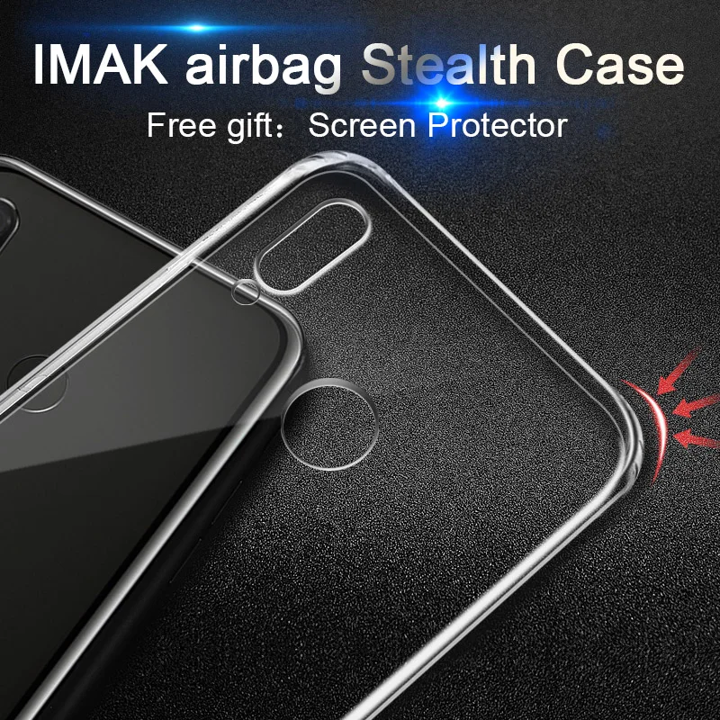 IMAKFor Huawei P20 Pro прозрачный чехол из ТПУ + Защитная пленка для экрана HUAWEI Lite Мягкий