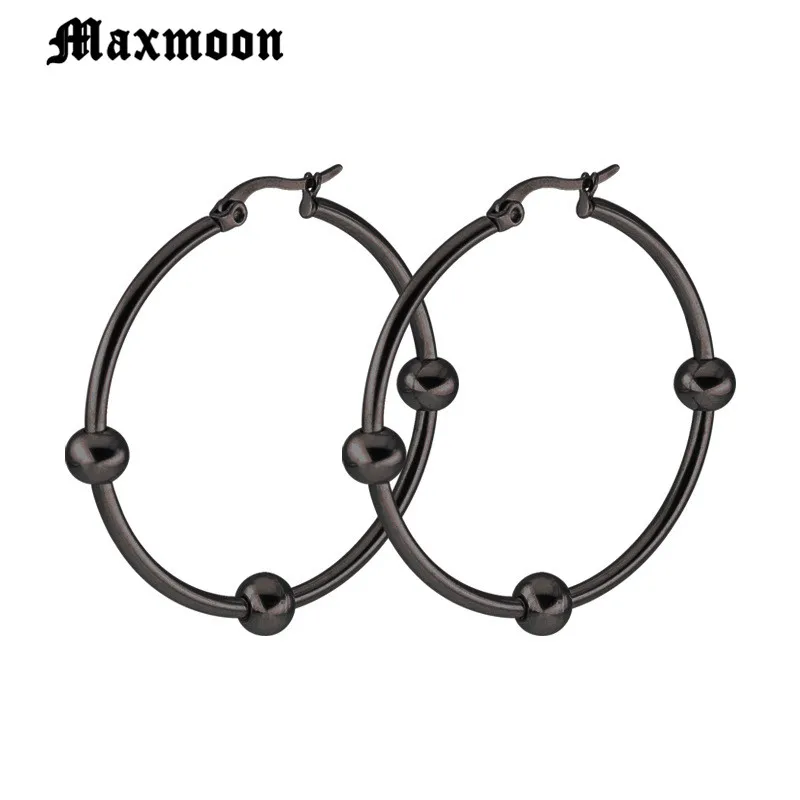 Женские серьги из нержавеющей стали Maxmoon Винтажные золотого и серебряного цвета 2