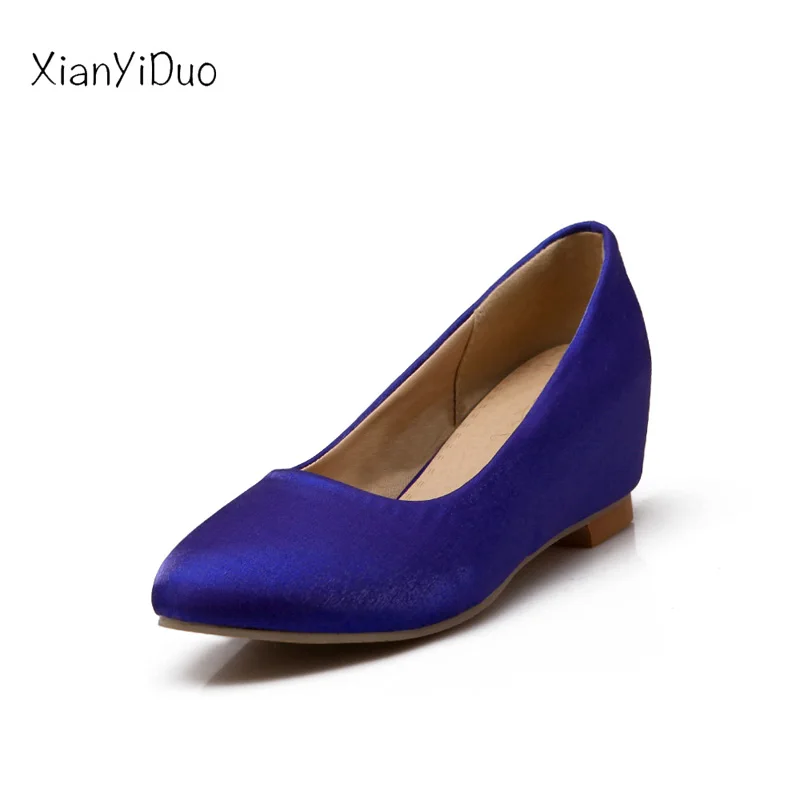 Xianyiduo/Весенняя женская обувь на среднем каблуке большие size34 50 прогулочная