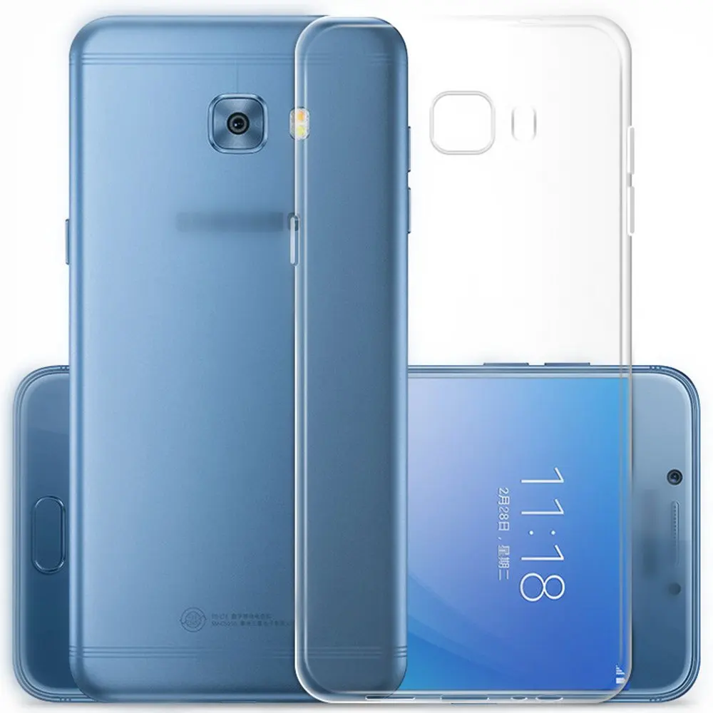 Прозрачный чехол-накладка из ТПУ для samsung Galaxy C7 C7000 C7Pro C7010, чехол-броня для задней панели мобильного телефона Galaxy C7Pro, прозрачный чехол