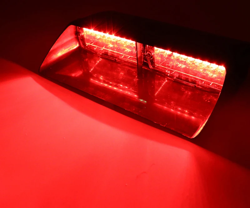 

16LED Emergency Strobe Warning Light with Suction 12V Car Dashboard Windowshield Safety Caution Lamp