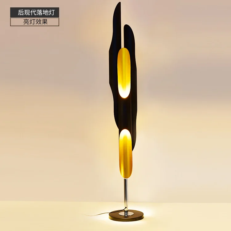 Современный Креативный напольный светодиодный светильник лампы в алюминиевой