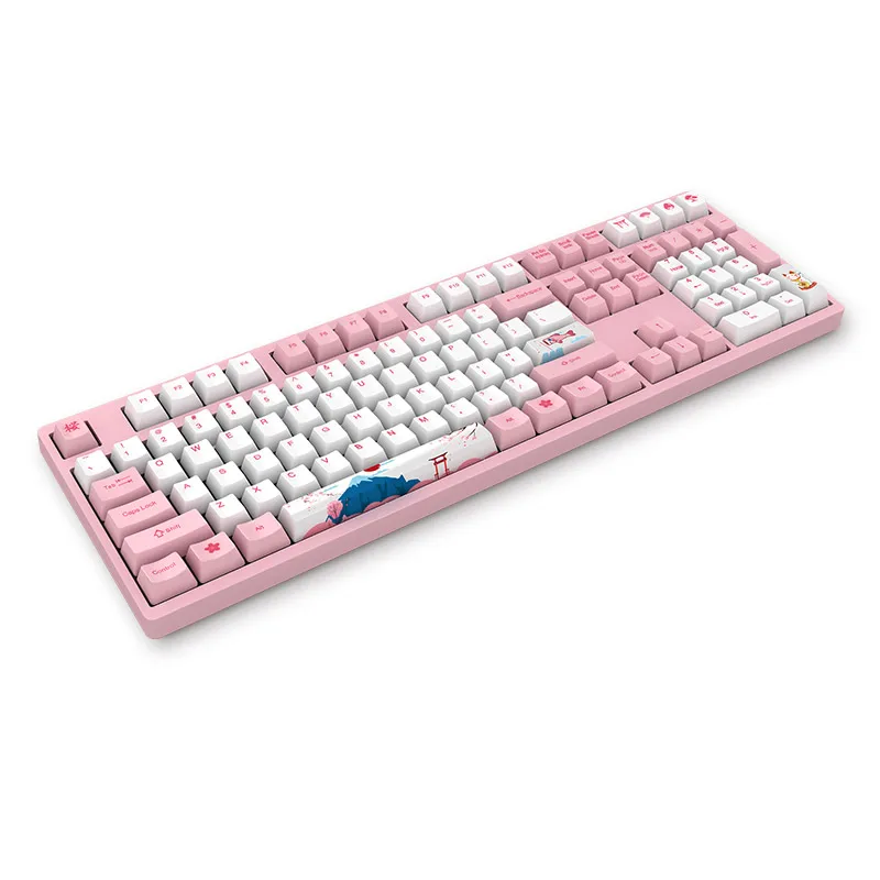 AKKO 3108 V2 тип c Проводная Механическая игровая клавиатура 108 клавиша PBT Keycap World Tour