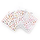 1 шт ультра-тонкий милая маленькая собачка 3D цветные наклейки на ногти самоклеющиеся Стикеры стереоскопического Гель-лак украшения