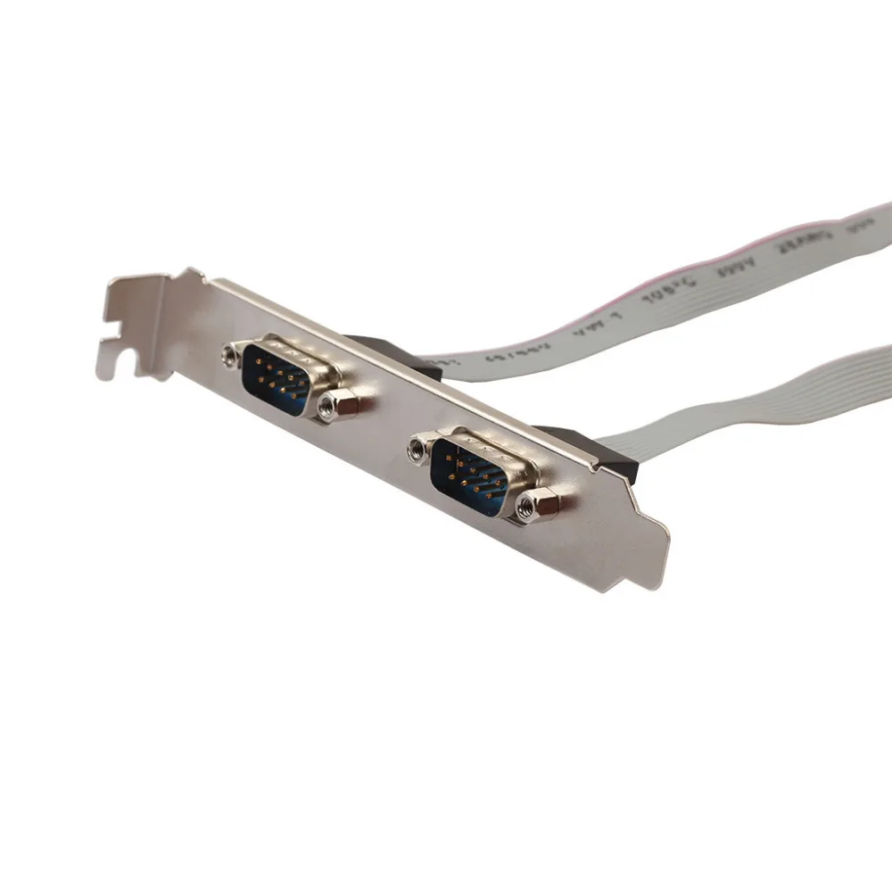 Двойной DB9 IDC 10-контактный кабель SinLoon 2xDB9 (RS232) штырьковый штырь с панелью