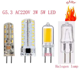 Gu5.3 220v 3014 32 72 smd led g5.3 220v хрустальный светильник люстра-Прожектор Светильник Лампа 220v gy6.35 led 220v g5.3 COB