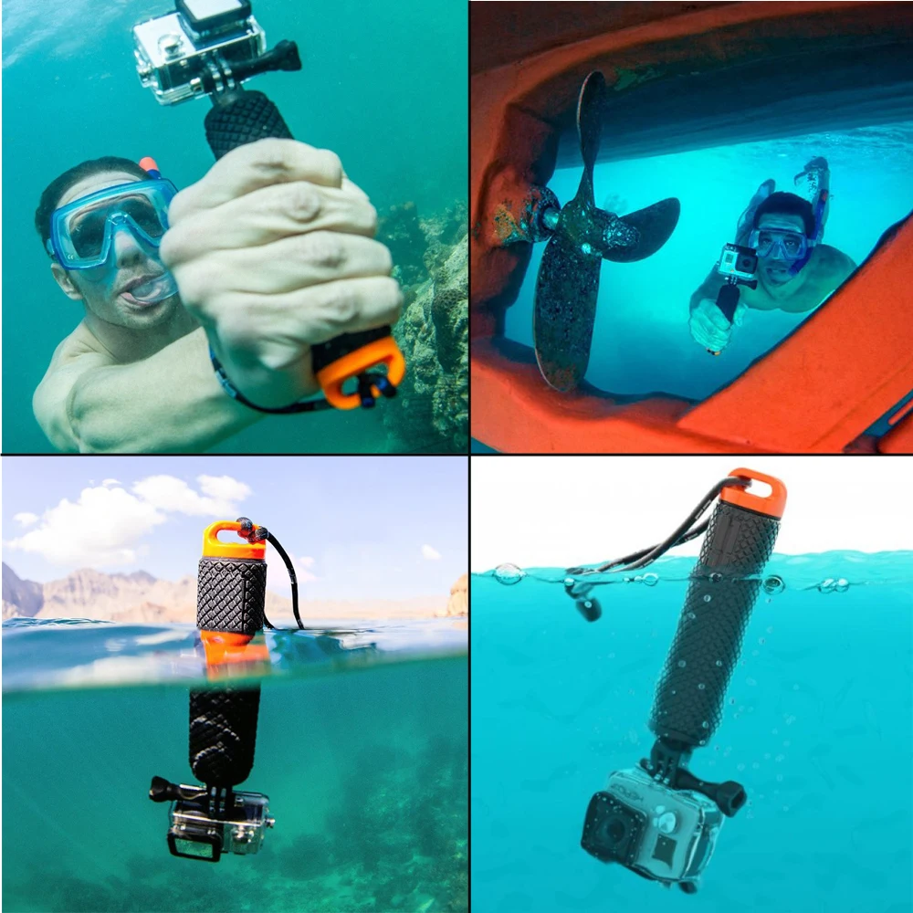 Плавающий поплавок ручной держатель для Gopro аксессуары ручка Hero 6 5 Xiaomi yi 4K экшн