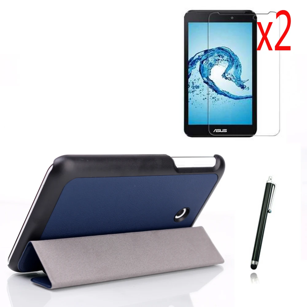 4в1 ультра тонкий магнитный чехол книжка с подставкой кожаный смарт + 2x пленка для