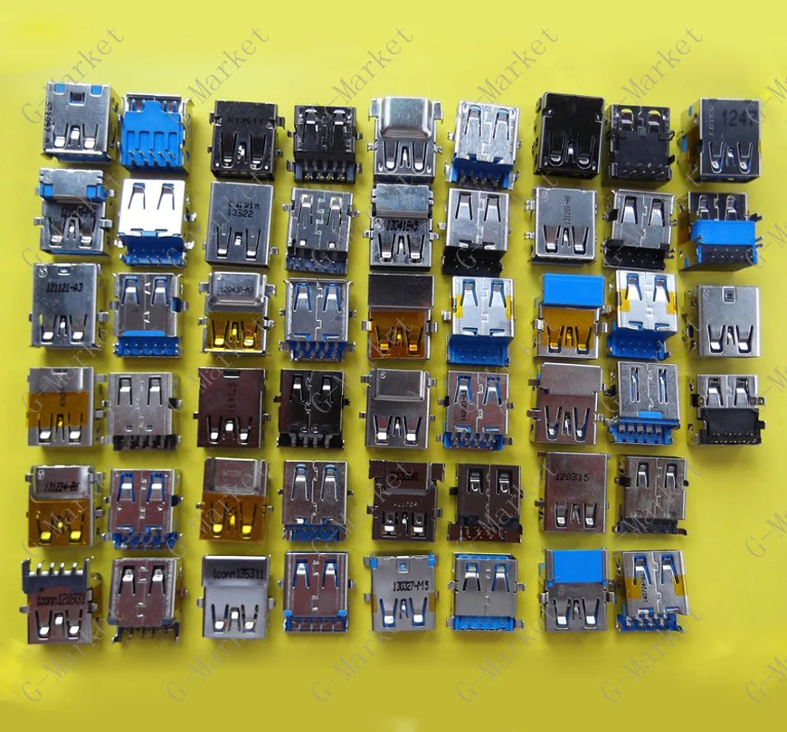 Оптовая продажа 26 моделей 78 шт./лот 3 0 USB женский разъем для ноутбука 0|usb connector|connector