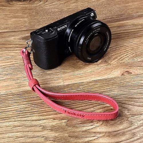 Pink Red LXH камера из натуральной кожи ремешок на руку ремешок для sony Fujifilm Nikon Olympus Canon Leica DSLR камера ручка ремень - Цвет: Pink Red