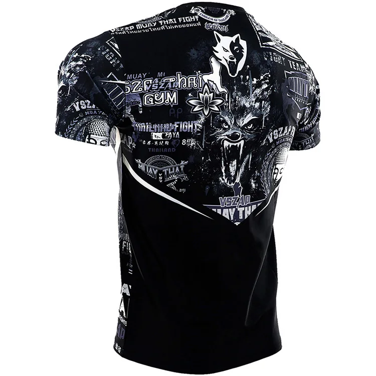 VSZAP Mma Rashguard спортивная рубашка мужская футболка для бега компрессионная футболка для фитнеса Спортивная футболка для мужчин Jiu Jitsu