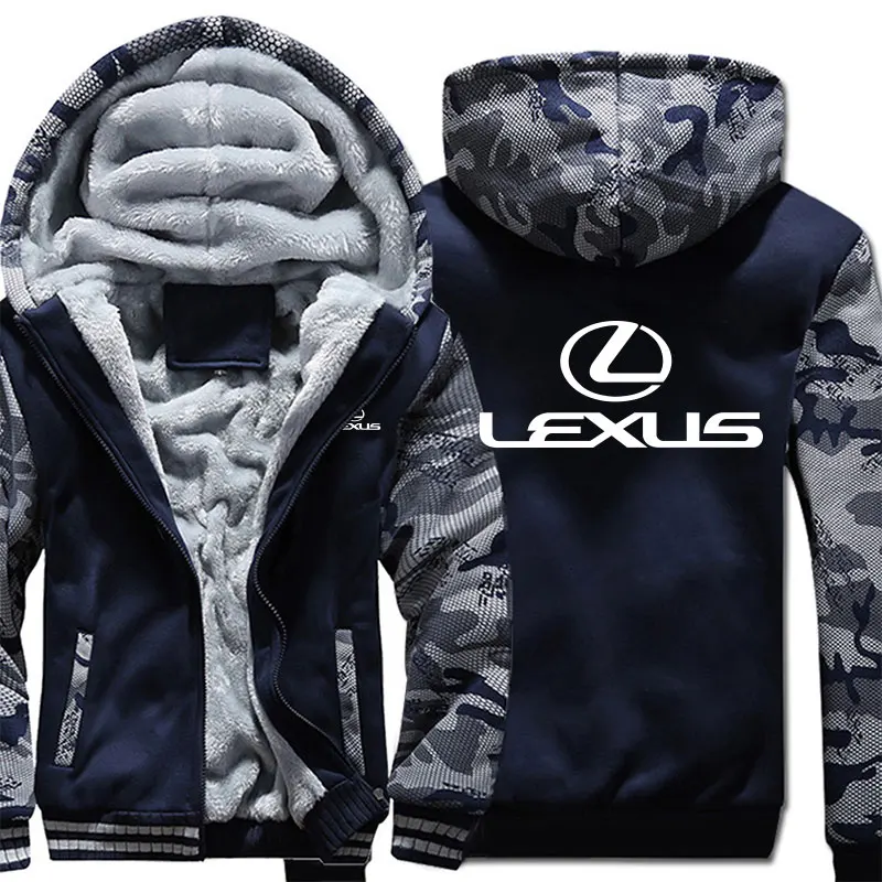 Зимние Утепленные толстовки Lexus, толстовка с капюшоном на молнии, пальто, Новое поступление, мужская куртка - Цвет: 1