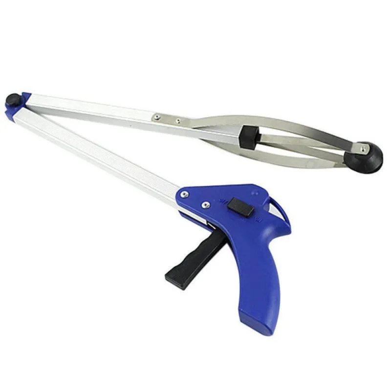 Convenient Foldable Garbage Pick Up Tool Grabber Reacher Stick Reaching Grab Extend Reach Garbage Clip For Home Outdoor Cleaning