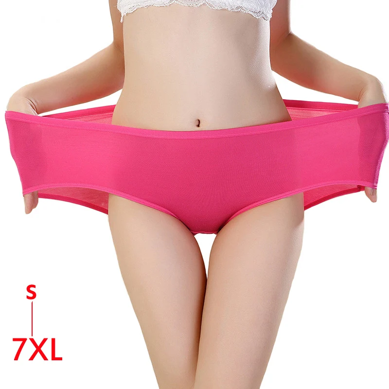 

5XL 6XL 7XL Cotton Panties Women Underwear Briefs Plus Size Panties Seamless Solid Calcinhas Girls Sexy Lingeries Panty Ladies