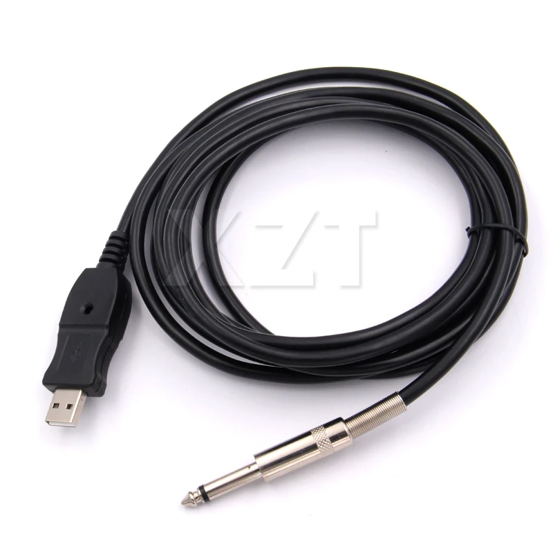 Лидер продаж 2017 1 шт. 3 м аудиокабель для гитары бас 1/4 дюйма USB к разъему 6 мм
