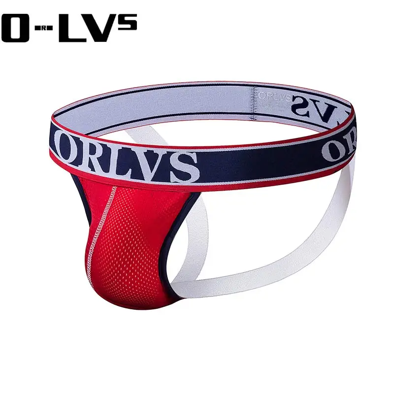C Мужское нижнее белье ORLVS jockstrap прозрачное Сетчатое сексуальное мужское Cueca