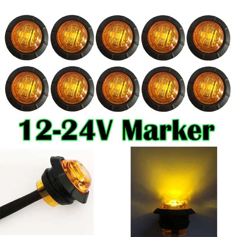 Авто форма 10X3/4 &quotянтарь габаритный светодиодный пуля свет лампы грузовик с
