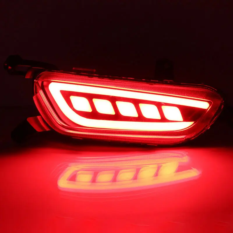 

LED Rear Bumper Reflector Fog Brake Turn Indicator Lights For Mazda CX-3 2016-17