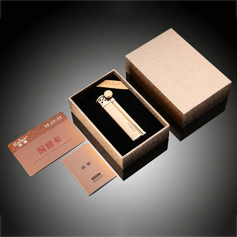 

Chief Lighter Gasoline Kerosene Flint Petrol Vintage Cigarette Lighter Oil Petrol Refillable Cigarette Retro Men Gadgets Gift