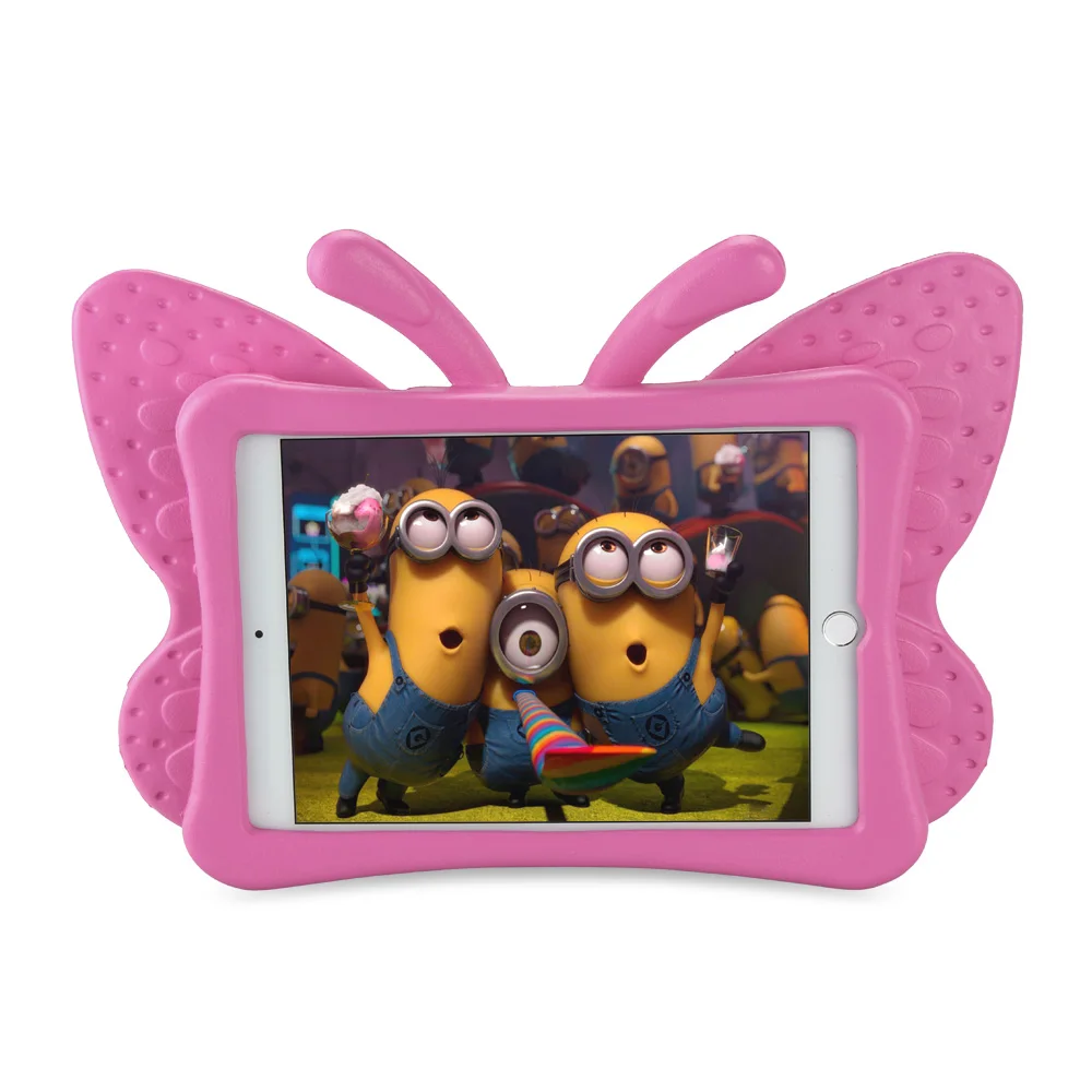 Детский безопасный чехол для iPad mini 1 2 3 4 3D мультяшный Бабочка Стенд